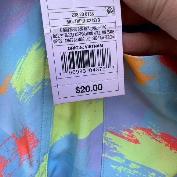 Women's 7" Board Swim Shorts - Wild
Fable Light Blue Abstract Print 1X - Picture 8 of 11